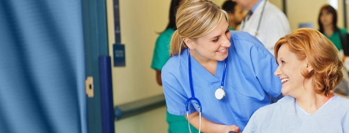 Nurse taking care of patient
