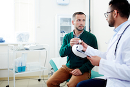 Photo of a doctor and patient